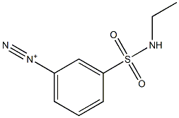 m-(Ethylsulfamoyl)benzenediazonium 结构式