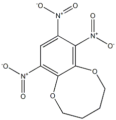 2,3,4,5-Tetrahydro-7,8,10-trinitro-1,6-benzodioxocin 结构式