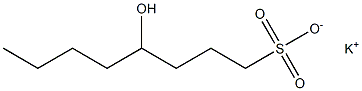 4-Hydroxyoctane-1-sulfonic acid potassium salt 结构式