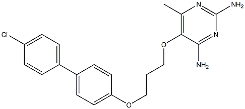 5-[3-[(4'-Chloro[1,1'-biphenyl]-4-yl)oxy]propoxy]-6-methyl-2,4-pyrimidinediamine 结构式