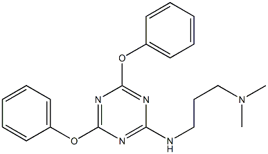 2,4-Diphenoxy-6-[[3-(dimethylamino)propyl]amino]-1,3,5-triazine 结构式