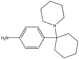 1-[1-(4-Aminophenyl)cyclohexyl]piperidine 结构式