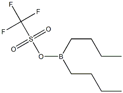 (Trifluoromethylsulfonyloxy)dibutylborane 结构式