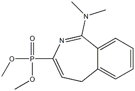 [1-(Dimethylamino)-5H-2-benzazepin-3-yl]phosphonic acid dimethyl ester 结构式