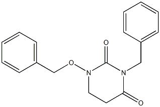 5,6-Dihydro-3-benzyl-1-benzyloxy-2,4(1H,3H)-pyrimidinedione 结构式