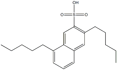 3,8-Dipentyl-2-naphthalenesulfonic acid 结构式