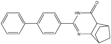 4-[4-Phenylphenyl]-3,5-diazatricyclo[6.2.1.02,7]undec-3-en-6-one 结构式