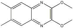 6,7-Dimethyl-2,3-dimethoxyquinoxaline 结构式