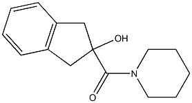 1-[(2-Hydroxyindan-2-yl)carbonyl]piperidine 结构式