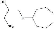 1-Amino-3-(cycloheptyloxy)-2-propanol 结构式