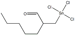 2-[(Trichlorostannyl)methyl]heptanal 结构式