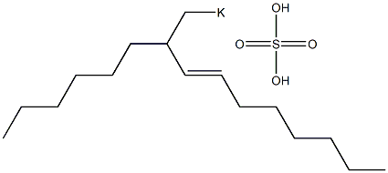 Sulfuric acid 2-hexyl-3-decenyl=potassium ester salt 结构式
