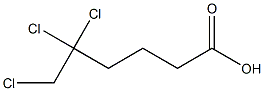 5,5,6-Trichlorocaproic acid 结构式