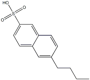 6-Butyl-2-naphthalenesulfonic acid 结构式