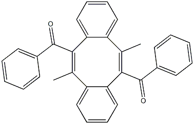 5,11-Dimethyl-6,12-dibenzoyldibenzo[a,e]cyclooctene 结构式