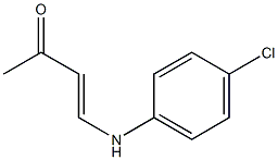 4-(4-Chloroanilino)-3-butene-2-one 结构式