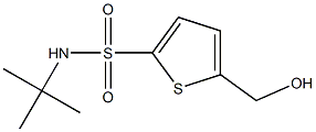 N-tert-Butyl-5-(hydroxymethyl)thiophene-2-sulfonamide 结构式