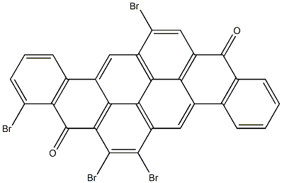 6,7,9,14-Tetrabromo-8,16-pyranthrenedione 结构式