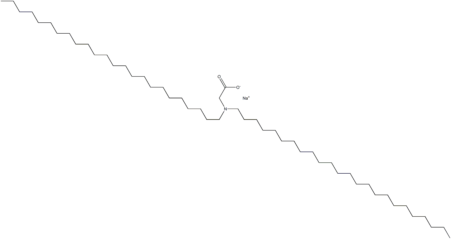 N,N-Ditetracosylglycine sodium salt 结构式