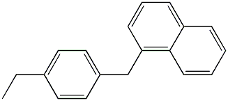 1-(4-Ethylbenzyl)naphthalene 结构式