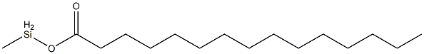 Pentadecanoic acid methylsilyl ester 结构式