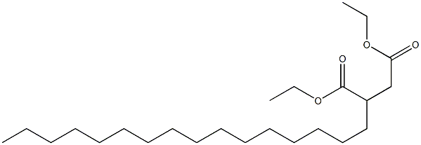 2-Hexadecylsuccinic acid diethyl ester 结构式