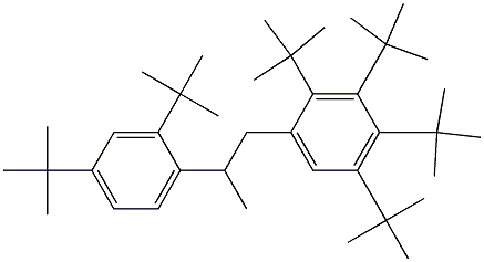 1-(2,3,4,5-Tetra-tert-butylphenyl)-2-(2,4-di-tert-butylphenyl)propane 结构式