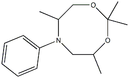 2,2,4,7-Tetramethyl-6-(phenyl)-5,6,7,8-tetrahydro-4H-1,3,6-dioxazocine 结构式