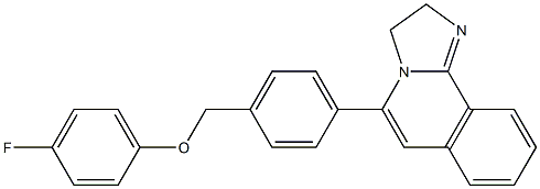 5-[4-(4-Fluorophenyloxymethyl)phenyl]-2,3-dihydroimidazo[2,1-a]isoquinoline 结构式