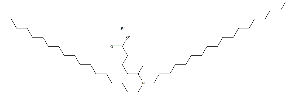 5-(Dioctadecylamino)hexanoic acid potassium salt 结构式