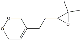 3,6-Dihydro-4-[2-(3,3-dimethyloxiran-2-yl)ethyl]-1,2-dioxin 结构式