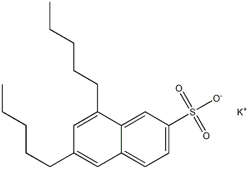 6,8-Dipentyl-2-naphthalenesulfonic acid potassium salt 结构式