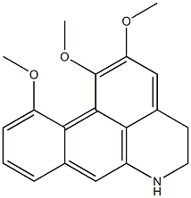 1,2,11-Trimethoxy-5,6-dihydro-4H-dibenzo[de,g]quinoline 结构式