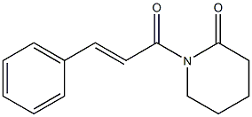 1-(3-Phenylacryloyl)piperidin-2-one 结构式