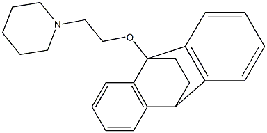 1-[2-[9,10-Ethanoanthracen-9(10H)-yloxy]ethyl]piperidine 结构式