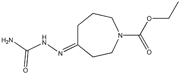 4-Semicarbazonohexahydro-1H-azepine-1-carboxylic acid ethyl ester 结构式