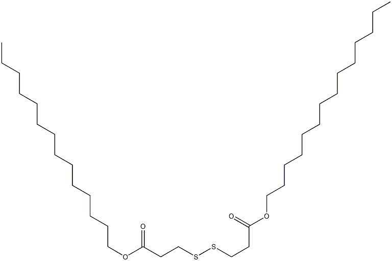 3,3'-Dithiodipropionic acid ditetradecyl ester 结构式