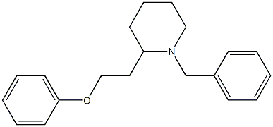 1-Phenylmethyl-2-(2-phenoxyethyl)piperidine 结构式