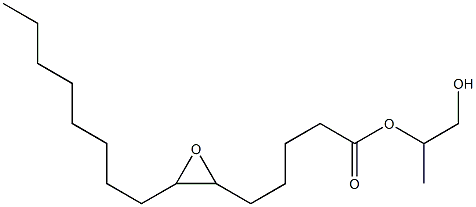 6,7-Epoxypentadecanoic acid 2-hydroxy-1-methylethyl ester 结构式