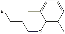 1-(3-Bromopropoxy)-2,6-dimethylbenzene 结构式
