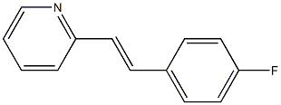 2-(4-Fluorostyryl)pyridine 结构式