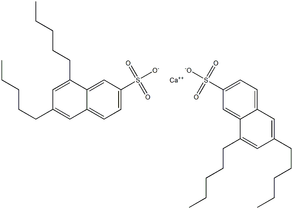 Bis(6,8-dipentyl-2-naphthalenesulfonic acid)calcium salt 结构式