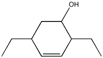 2,5-Diethyl-3-cyclohexen-1-ol 结构式