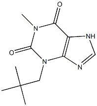 1-Methyl-3-(2,2-dimethylpropyl)xanthine 结构式