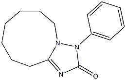 1,2-Dihydro-1,5-heptamethylene-2-phenyl-3H-1,2,4-triazol-3-one 结构式