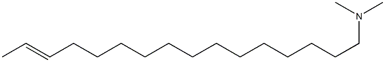 N,N-Dimethyl-14-hexadecen-1-amine 结构式