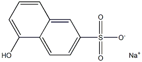 5-Hydroxy-2-naphthalenesulfonic acid sodium salt 结构式
