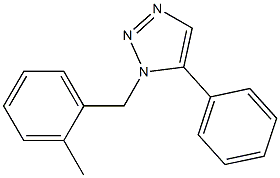 1-(2-Methylbenzyl)-5-phenyl-1H-1,2,3-triazole 结构式