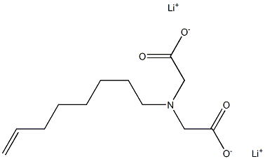 (7-Octenyl)iminodiacetic acid dilithium salt 结构式