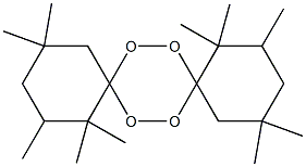 1,1,2,4,4,10,10,11,13,13-Decamethyl-7,8,15,16-tetraoxadispiro[5.2.5.2]hexadecane 结构式